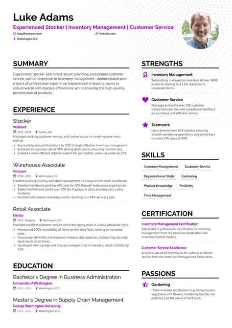 Stocker Resume Examples Guide For