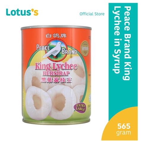 Peace Brand Extra Large King Lychee In Syrup 565g Shopee Malaysia