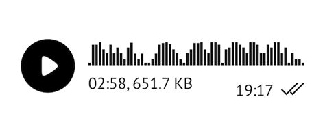 Запись элемента пользовательского интерфейса шаблона аудиосообщения ...