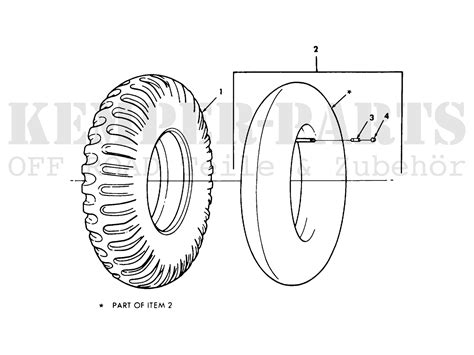 Ford Mutt M151 Inner Tube 700 X 16 Tire Kemper Parts