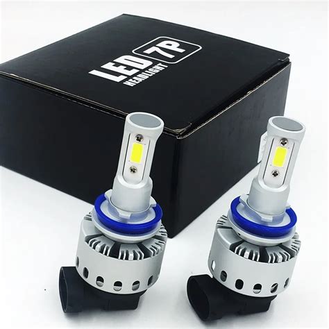 7P H8 Led Headlight Bulb COB Chips 90W 1000LM 6500K Auto Headlamp Car