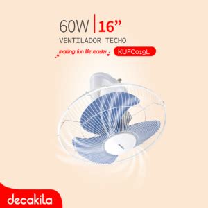 Arsa DECAKILA VENTILADOR TECHO 16 60W