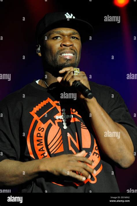 A File Picture Taken On 23 February 2010 Shows US Rapper 50 Cent At The