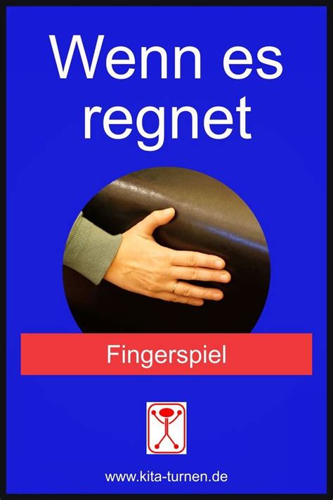 Wenn Es Regnet Fingerspiel Zum Wetter Fingerspiele Spiele Finger