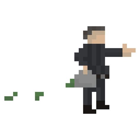 Pixel Art GIF - Businessman losing money by BlurredMirror on DeviantArt