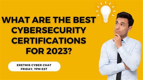 What Are The Best Cybersecurity Certifications For 2023 Youtube