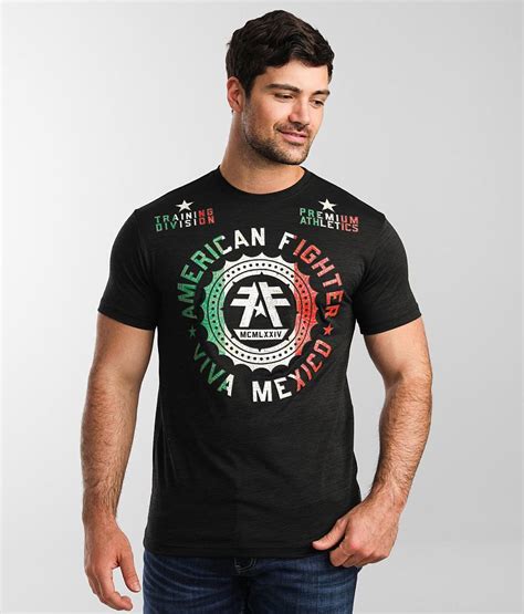 American Fighter Viva Mexico T-Shirt - Men's T-Shirts in Pitch Black ...