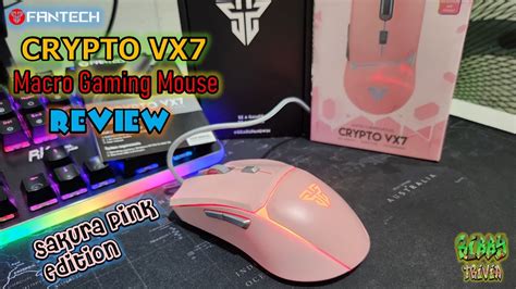 Fantech Crypto VX7 Gaming Mouse Review Sakura Pink Edition YouTube