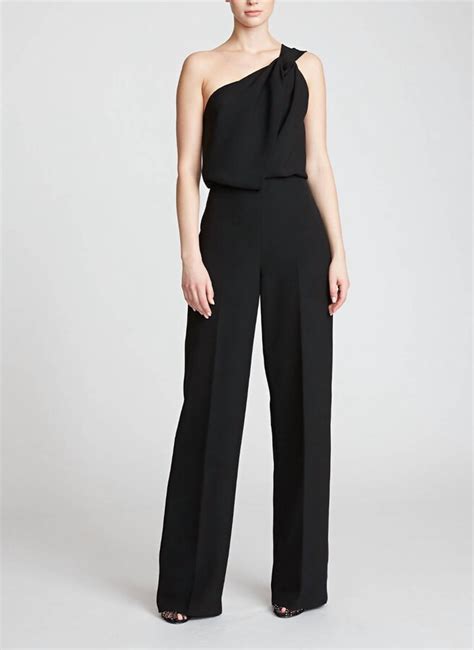 Halston Tess Jumpsuit In Black ShopStyle