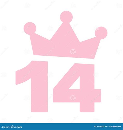 14th Birthday Party Pink Clip Art Stock Vector - Illustration of ...