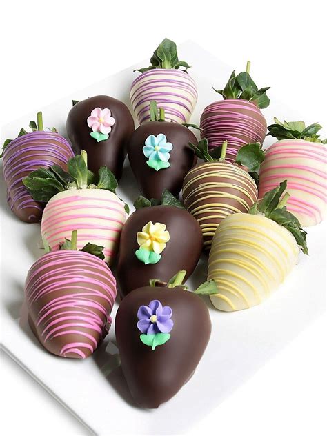 Chocolate Covered Company Fancy Flowers Belgian Chocolate Covered