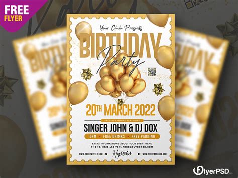 Birthday Party Invitation Flyer Psd Flyer Psd