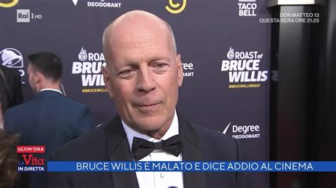 Bruce Willis è malato abbandona le scene La vita in diretta 31 03