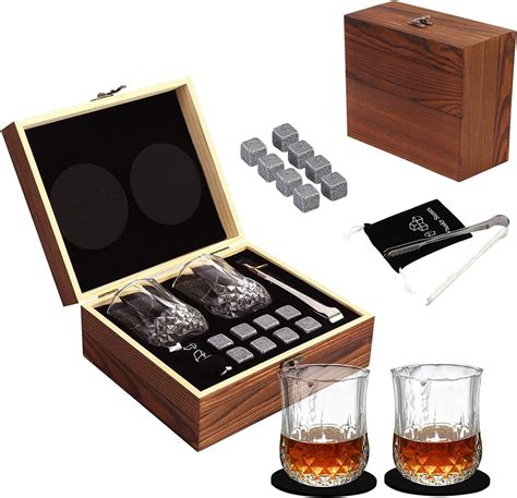 AntSay Juego De Regalo De Whisky Con Vasos De Whisky Caja De Regalo