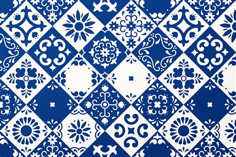 Mexican Talavera Tiles Patterns Set By Krolja | TheHungryJPEG