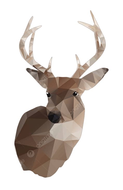 Whitetail Deer Buck Desain Abstrak Desain Whitetail Diisolasi Dengan