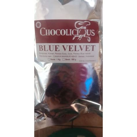 Jual BUBUK MINUMAN RASA BLUE VELVET 500GR Shopee Indonesia