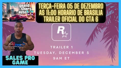 Gta 6 Data De LanÇamento Do Trailer Oficial Sales Pro Game Youtube