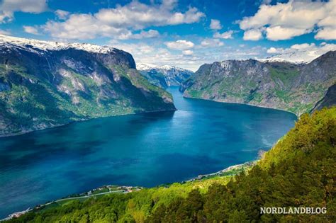 Stegastein Perfekte Aussicht Auf Den Aurlandsfjord Norwegen