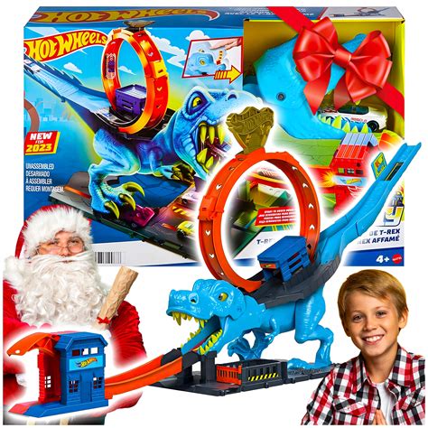Hot Wheels Dinozaur T Rex Tor Zestaw Prezent Autko Gratis Dziecka