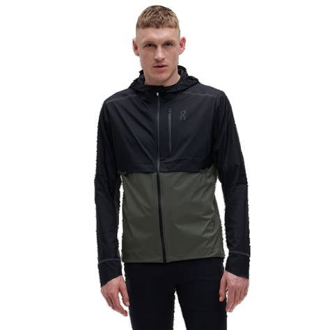 On Running Weather Mens Running Jacket Blackshadow The Running Outlet