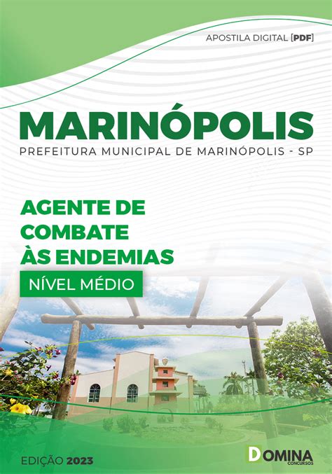 Apostila Pref Marinópolis Sp 2023 Agente Combate Endemias