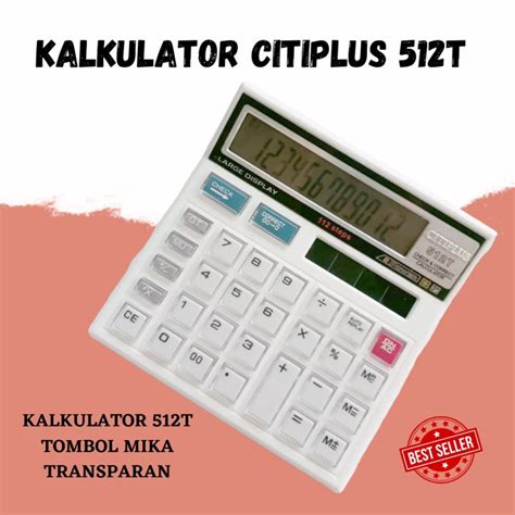 Jual Kalkulator Dagang Ukuran Besar Kalkulator Citizen T Putih