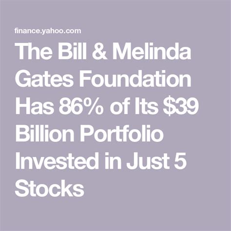 Bill Gates Stock Portfolio Artofit