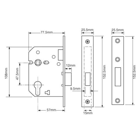 Union L21492 Euro Profile Escape Mortice Deadlock Suppliers