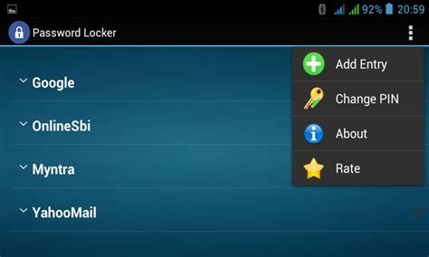 Password Locker Appstore For Android