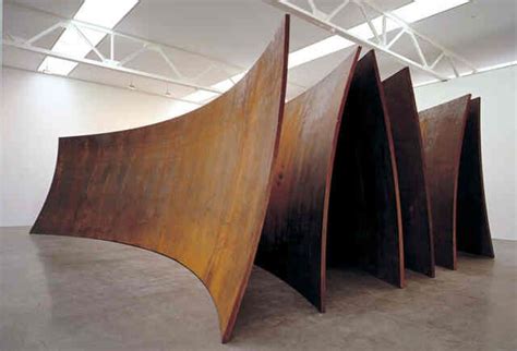 Panels Of Corten Steel Facade Richard Serra Serra Sculpture