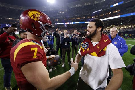 Caleb Williams Was So Hyped For Uscs Miller Moss After His 6 Touchdown