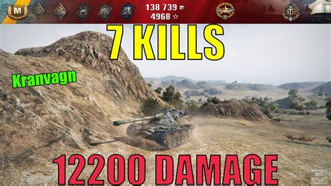 Kranvagn Review World Of Tanks Kranvagn 7 Kills 12200 Damage