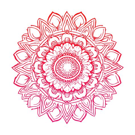 Flower Line Art Design Vector Line Art Mandala Vector Mandala