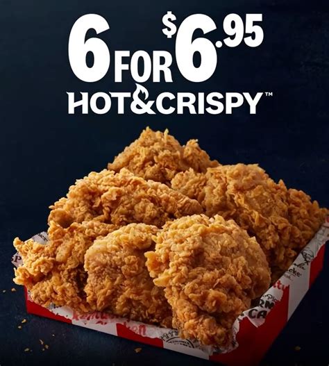 DEAL KFC 6 For 6 95 Hot Crispy Boneless Newcastle Only Frugal Feeds