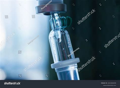 Close Medical Intravenous Iv Drip Hospital Stock Photo 2411934229