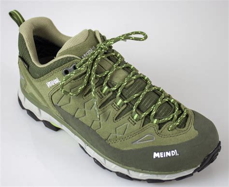 Meindl Lite Trail Lady Laced Up Shoes Nubuk Mesh Gtx Green Lime