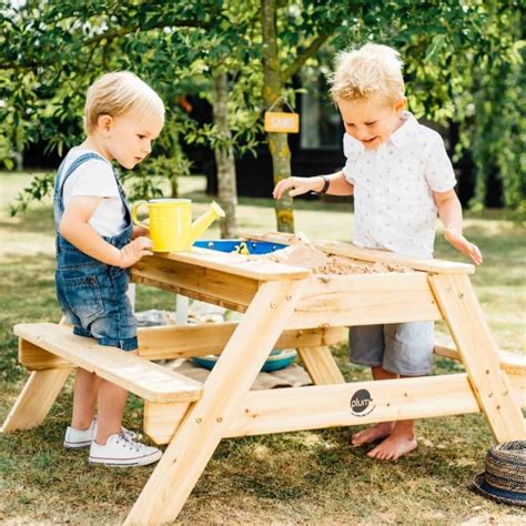 Plum Surfside Wooden Sand And Water Picnic Table Garden Street