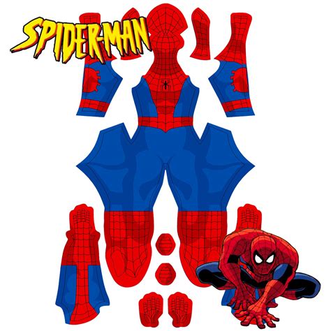 S Tas Spider Man Pattern V Daytime Version With Toon Styled Shading