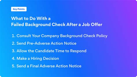 candidate fails  background check whats