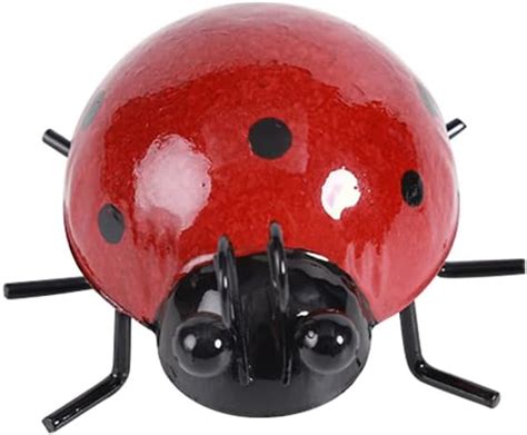 Metal Garden Decor For Outside Cute Ladybugs Yard Art Lawn Ornaments Ladybug Wall