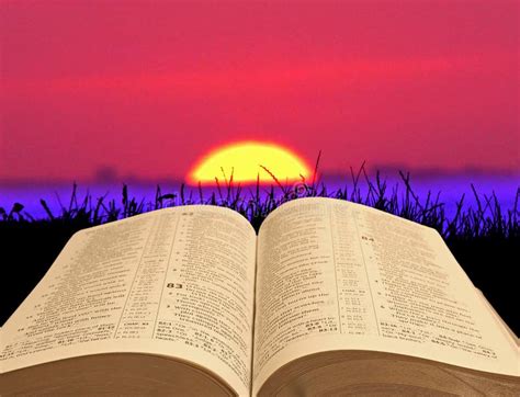 Sunset Sky Bible Background Stock Image Image Of Storm Psalms 102362471