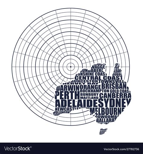 Map australia Royalty Free Vector Image - VectorStock