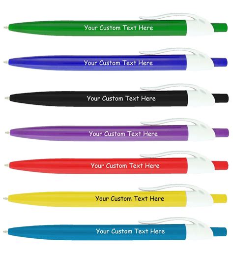 Personalized Ballpoint Pens Business Name Pens Bulk Custom Etsy