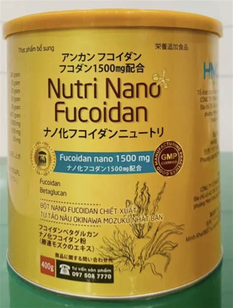 CÔng Ty Âu CƠ SẢn XuẤt Tpbs Nutri Nano Fucoidan