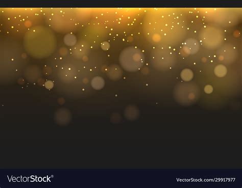 Yellow Blurred Lights Bokeh Texture Royalty Free Vector