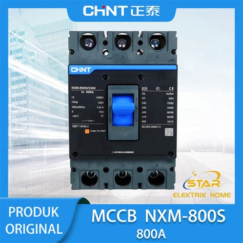 Jual MCCB Breaker CHINT NXM 800S 3300 3P 50KA 800A 3P 800A Jakarta