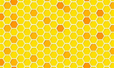 Fondo De Dise O De Colmena De Abeja Hexagonal Vector Premium