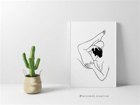 Oral Sex Svg Erotic Line Art Print Minimal Erotic Etsy