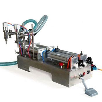 Double Nozzles Pneumatic Liquid Filler Filling Machine For Filling